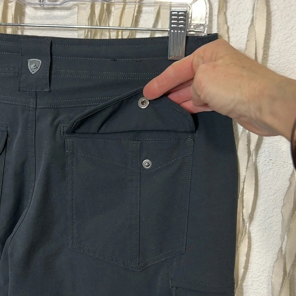 KUHL Gray Roll Tab Hem Hiking Pant Size 4Short - Picture 5 of 13